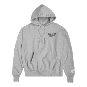 GALLERY DEPT. Grey Logo Print Hoodie.