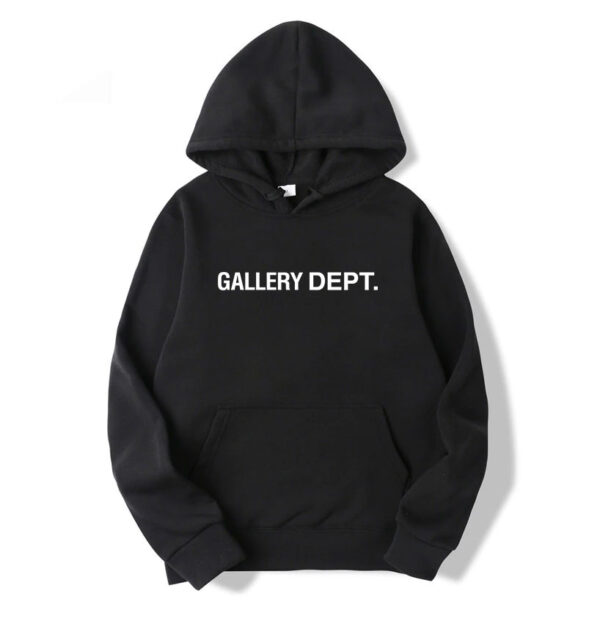 Gallery Dept White Logo Pullover Hoodie