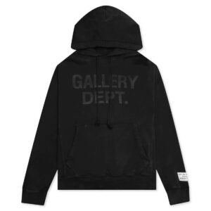 Gallery Dept Centered Logo Hoodie Black.