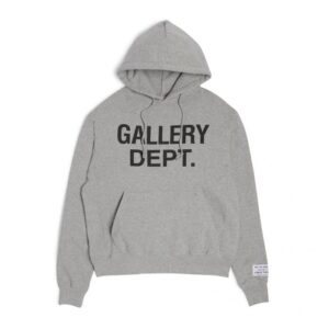 Gallery Dept. Centered Logo Hoodie Gray